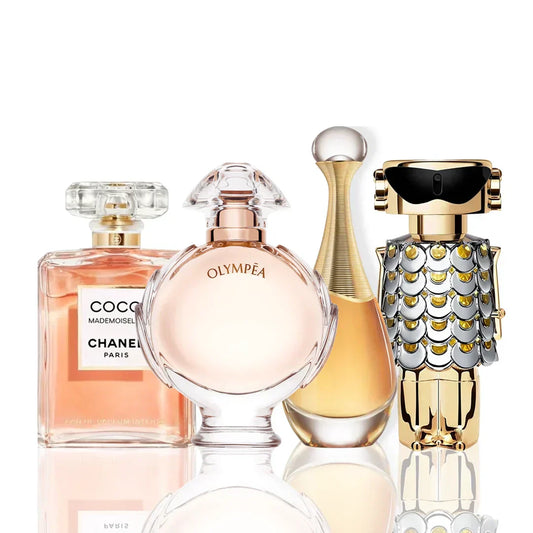 Σετ 4 αρωμάτων | Coco Chanel + J'Adore + Olympea + Paco Rabanne Fame 100 ml