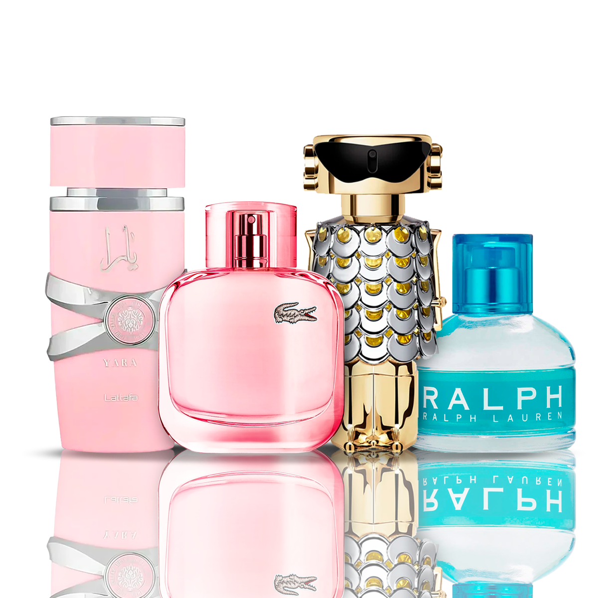 Σετ 4 αρωμάτων | Fame + Yara + Lacoste Sparkling + Ralph Lauren 100 ml