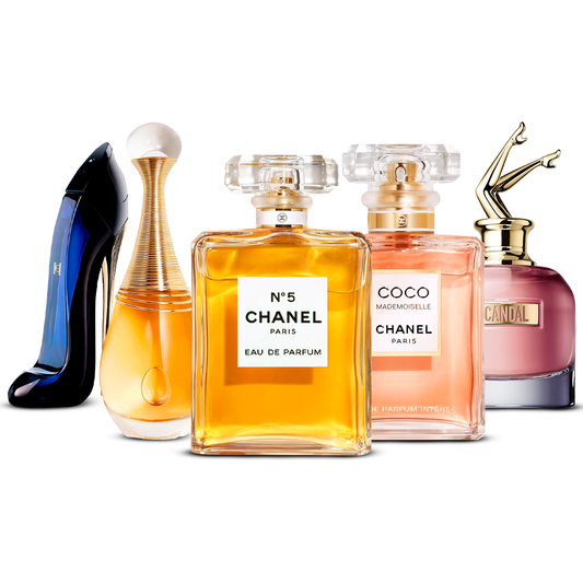 Σετ 5 αρωμάτων – Good Girl, J'adore, Chanel Nº5, Coco Mademoiselle και Scandal [100 ml το καθένα]