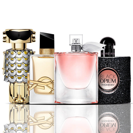 Σετ 4 αρωμάτων | Libre + La Vie Est Belle + Black Opium + Fame 100 ml