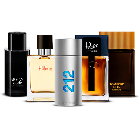 Σετ 5 αρωμάτων – Armani Code, Invictus, Dior Homme Intense, Bleu de Chanel και Terre d'Hermès [100 ml το καθένα] (Αντίγραφο)