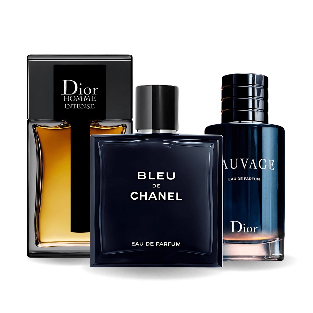 Σετ 3 αρωμάτων | Sauvage Dior, Bleu de Chanel, Dior Homme Intense 100 ml