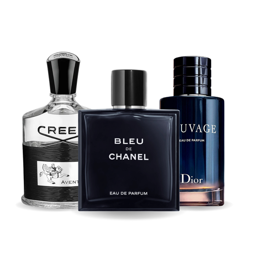 Σετ 3 αρωμάτων | Creed Aventus, Bleu de Chanel, Dior Sauvage 100 ml