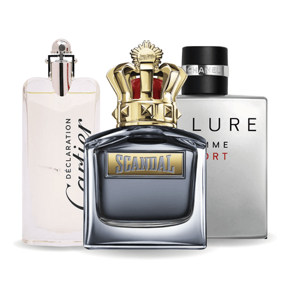 Σετ 3 αρωμάτων | Allure Homme Sports, Jean Paul Gaultier Scandal, Cartier Declaration 100 ml