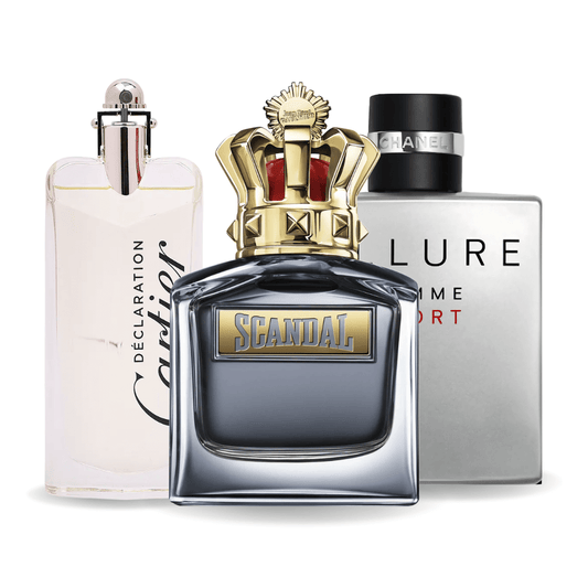 Σετ 3 αρωμάτων | Allure Homme Sports, Jean Paul Gaultier Scandal, Cartier Declaration 100 ml