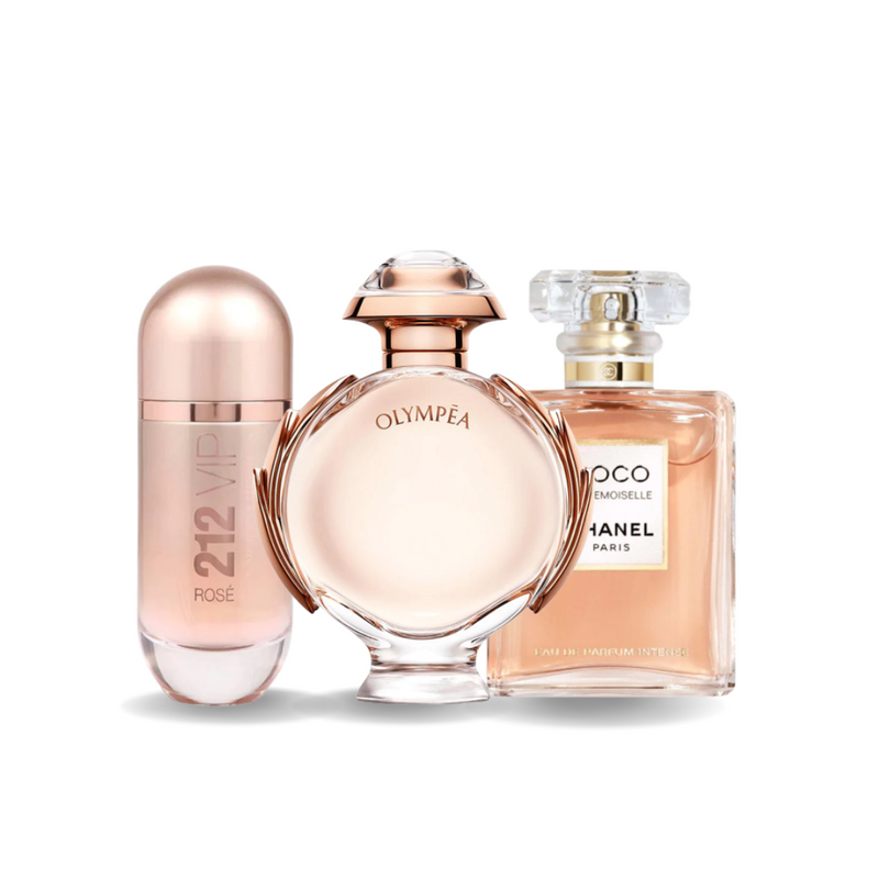 Σετ 3 αρωμάτων | 212 VIP ROSÉ, OLYMPÉA, COCO MADEMOISELLE 100 ml