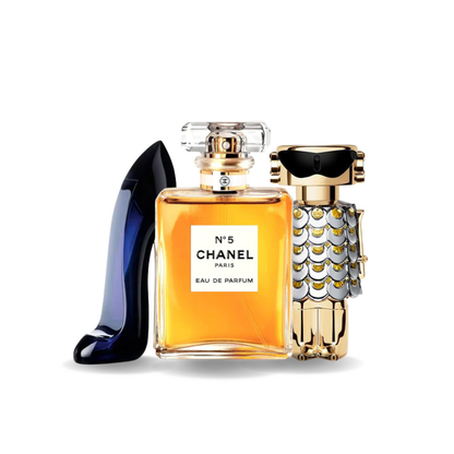 Σετ 3 αρωμάτων | GOOD GIRL, Chanel Nº5, FAME 100 ml