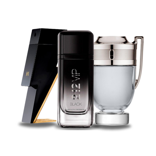 Σετ 3 αρωμάτων | BAD BOY, 212 VIP BLACK, Paco Rabanne INVICTUS 100 ml