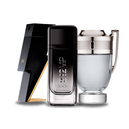 Σετ 3 αρωμάτων | BAD BOY, 212 VIP BLACK, Paco Rabanne INVICTUS 100 ml