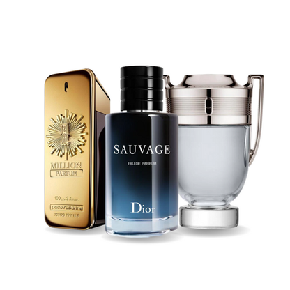 Σετ 3 αρωμάτων | Paco Rabanne ONE MILLION, Dior SAUVAGE, Paco Rabanne INVICTUS 100 ml