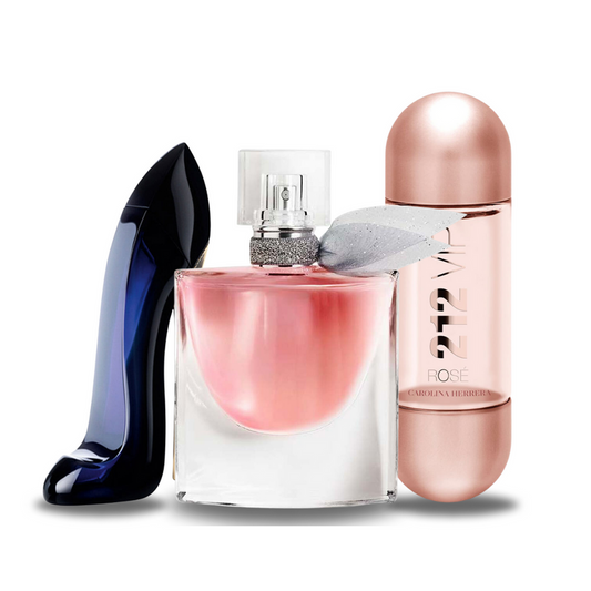 Σετ 3 αρωμάτων | GOOD GIRL, Lancôme LA VIE EST BELLE, 212 VIP ROSÉ 100 ml