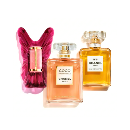 Σετ 3 αρωμάτων | Carolina Herrera La Bomba, COCO MADEMOISELLE, Chanel Nº5 100 ml
