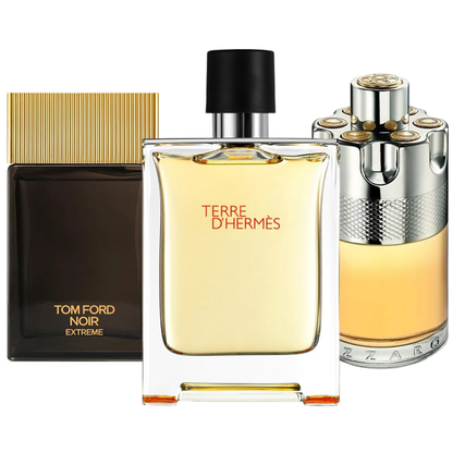 Σετ 3 αρωμάτων | Terre de'Hermes, Azzaro Wanted, Tom Ford Noir Extreme 100 ml