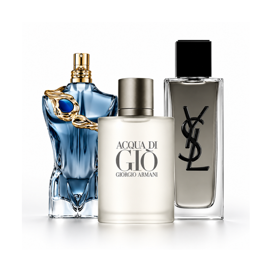 Σετ 3 αρωμάτων | Le Beau Narcisse Eau de Parfum – 125 ml | Acqua di Giò Eau de Toilette Giorgio Armani – 200 ml | MYSLF Eau de Toilette Intense YSL – 100 ml