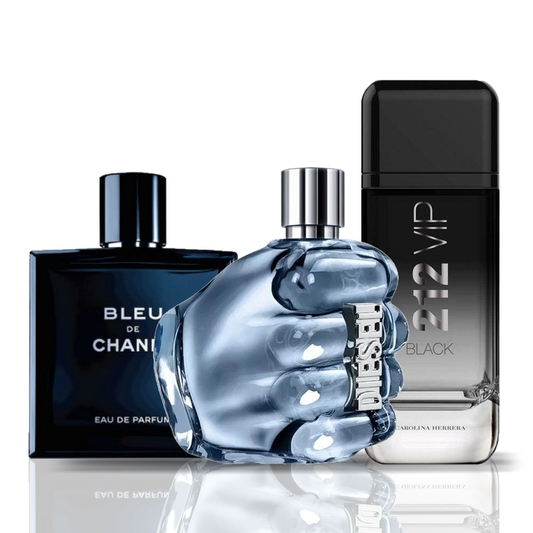 Σετ 3 αρωμάτων | Bleu de Chanel + Diesel Only The Brave + 212 VIP Black