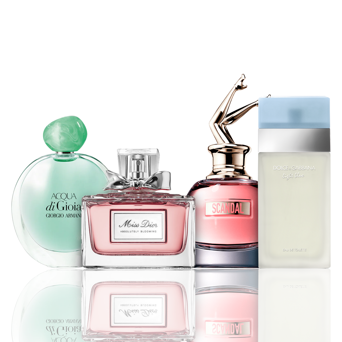 Σετ 4 αρωμάτων | Acqua di Gioia, Light Blue, Scandal, Miss Dior 100 ml