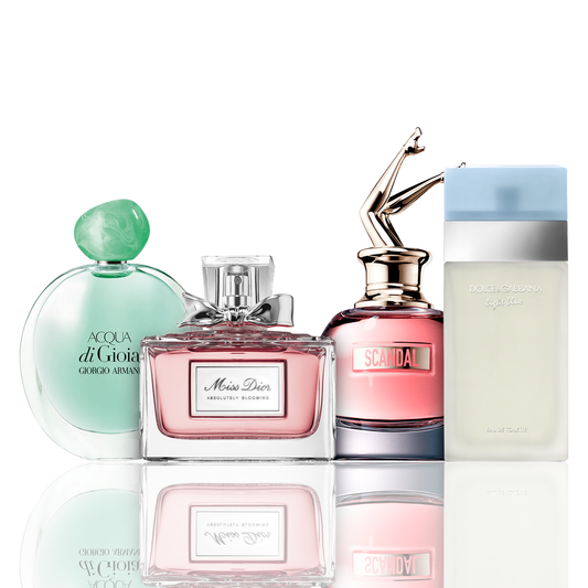 Σετ 4 αρωμάτων | Acqua di Gioia, Light Blue, Scandal, Miss Dior 100 ml