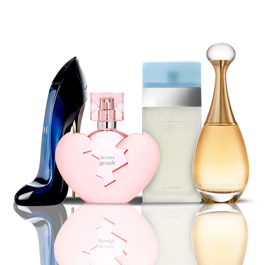 Σετ 4 αρωμάτων | Thank U Next + Light Blue + Good Girl + J'adore 100 ml