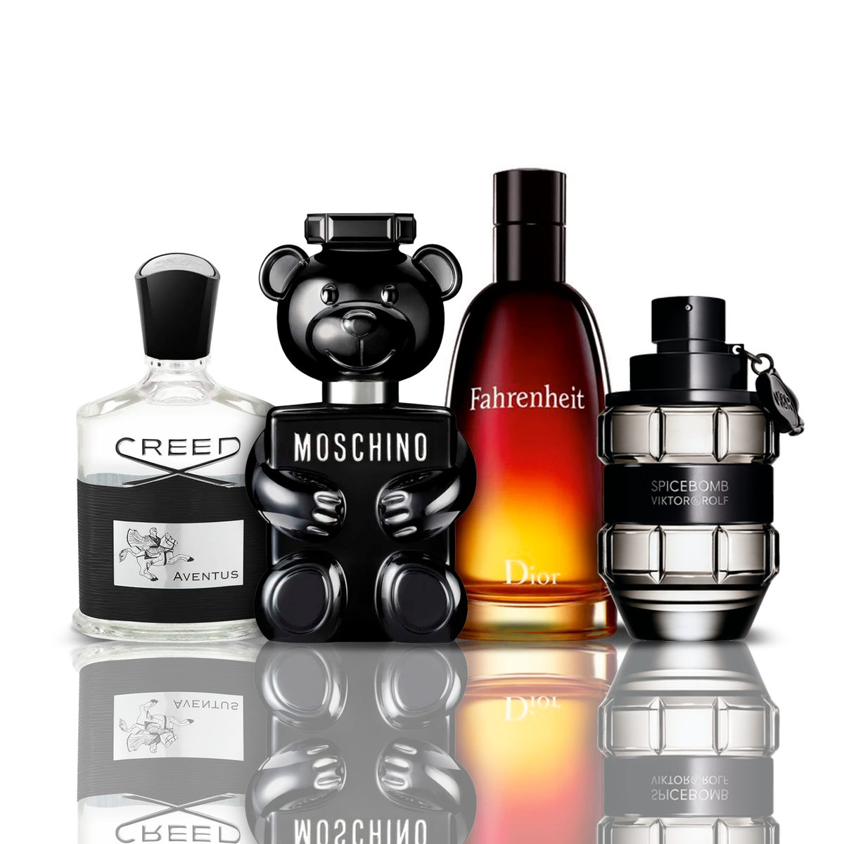 Σετ 4 αρωμάτων | Creed Aventus + Fahrenheit + SpiceBomb + Toy Boy Moschino 100 ml
