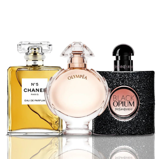 Σετ 3 αρωμάτων | Chanel N°5 + Olympea + Black Opium