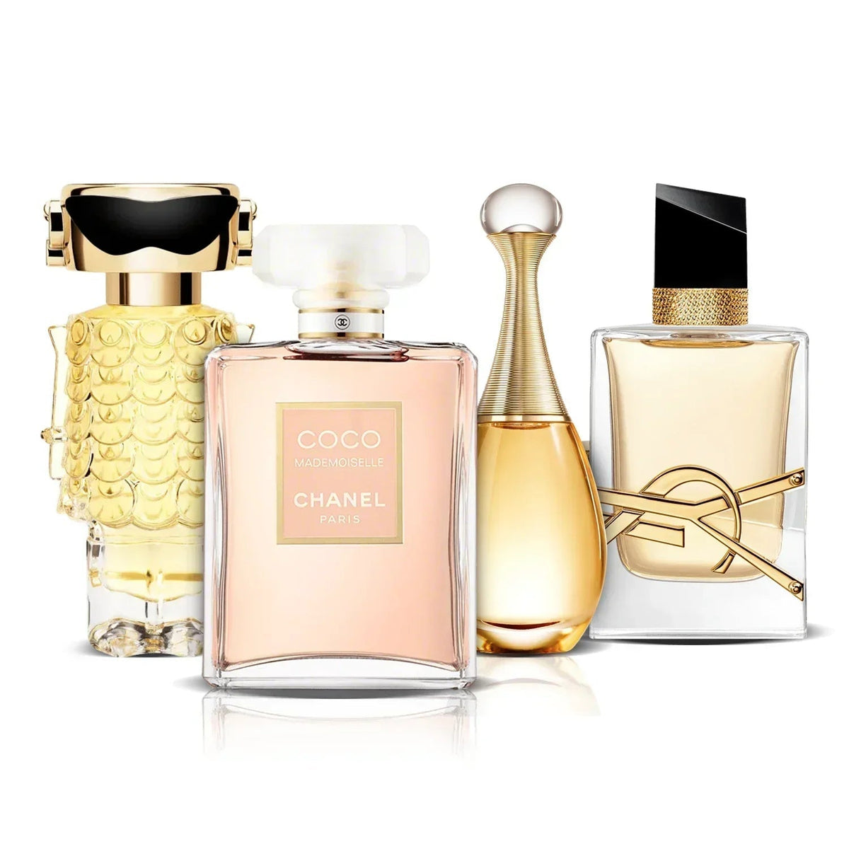 Σετ 4 αρωμάτων | Fame, Coco Mademoiselle, J'adore και Libre (100 ml)