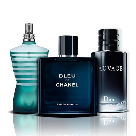 Σετ 3 αρωμάτων | Le Male, Bleu de Chanel και Sauvage (100 ml)