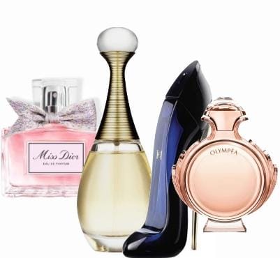 Σετ 4 αρωμάτων | Miss Dior + J'adore + Good Girl + Olympéa - 100 ml